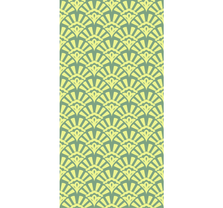 Pολό κουρτίνας με υφή και μοτίβο κομψό φύλλο θέμα - TenStickers