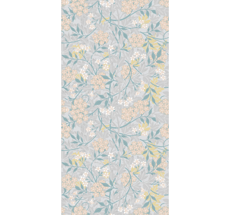 Floral κομψό vintage roller blind 80's - TenStickers