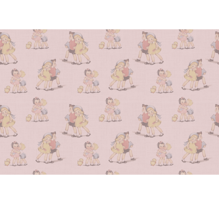 Πρωτότυπο ρολό κουρτίνας παιδιά που παίζουν μαζί - TenStickers