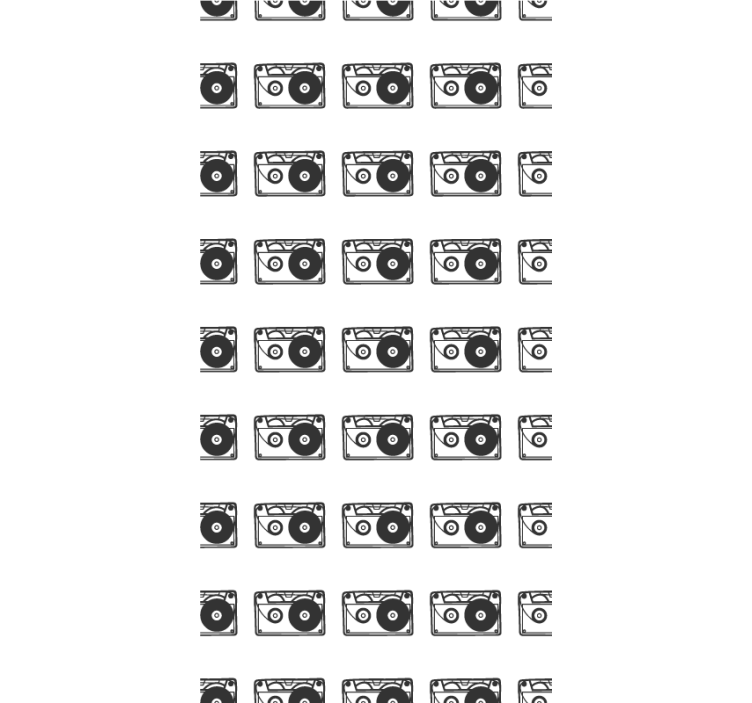 μαύρο κασέτα 80's vintage ρολό - TenStickers