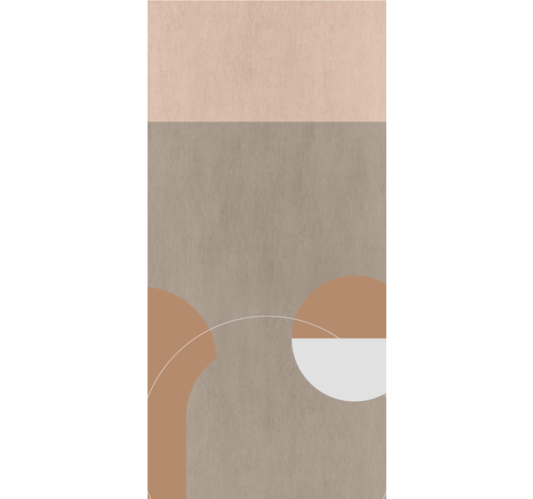 Pολό στόρι μοντέρνο γεωμετρικές στρογγυλές μορφές - TenStickers