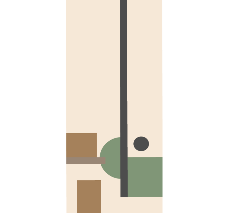 φυσικά χρώματα γεωμετρική τέχνη μοντέρνα ρολά που - TenStickers