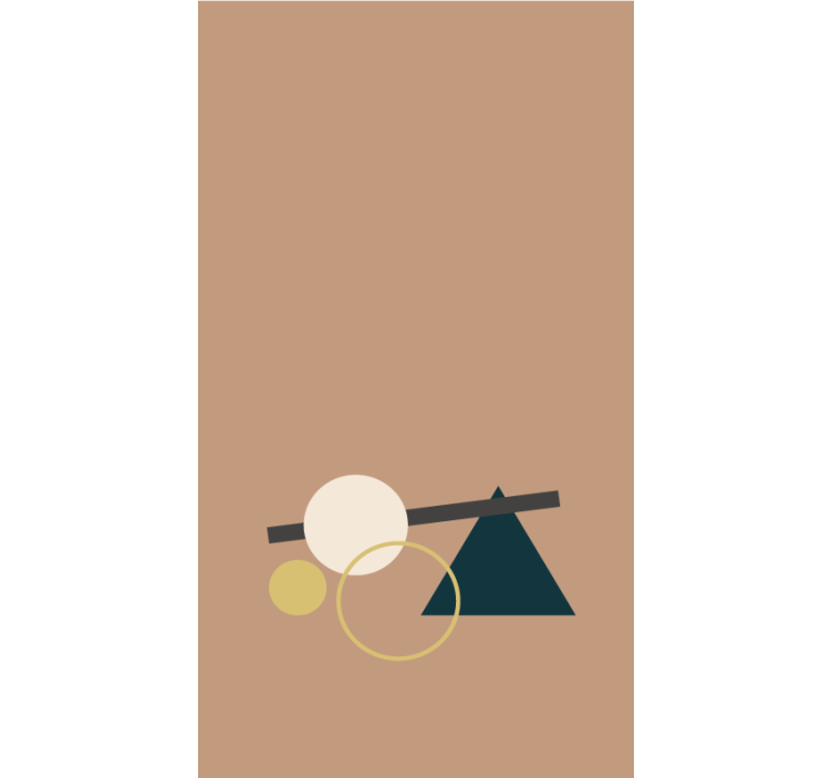 Pολό στόρι μοντέρνο ισορροπία γεωμετρικών σχημάτων - TenStickers