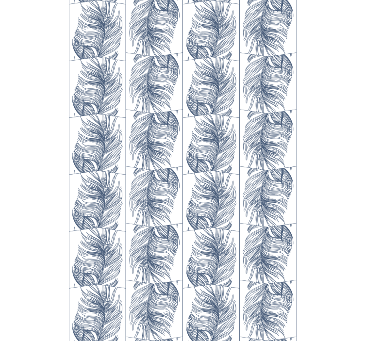 Χάμπτον στυλ bleu φτερά μοντέρνο blind - TenStickers