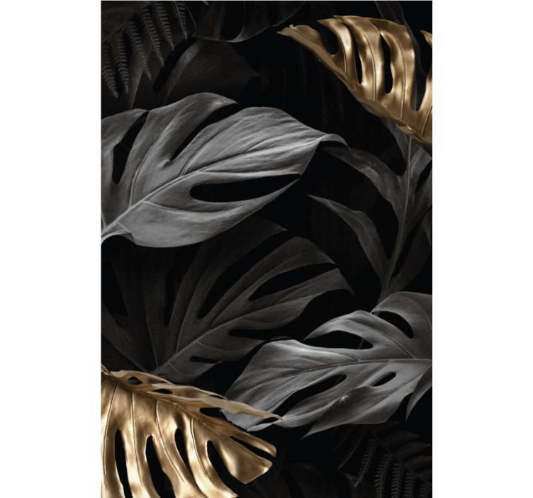 Kομψό ρολό στόρι μεγάλα τροπικά φύλλα - TenStickers