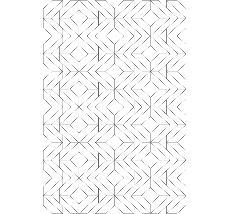 Pολό στόρι μοντέρνο μπλοκ γεωμετρικών φιγούρων - TenStickers