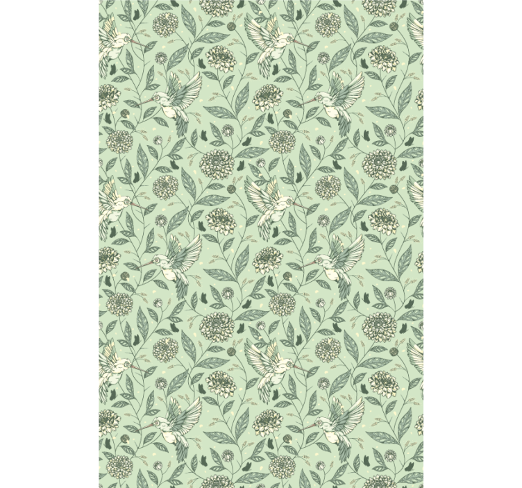 Ρολό στόρι με λουλούδια και φυτά γοητευτικός σχεδιασμός - TenStickers