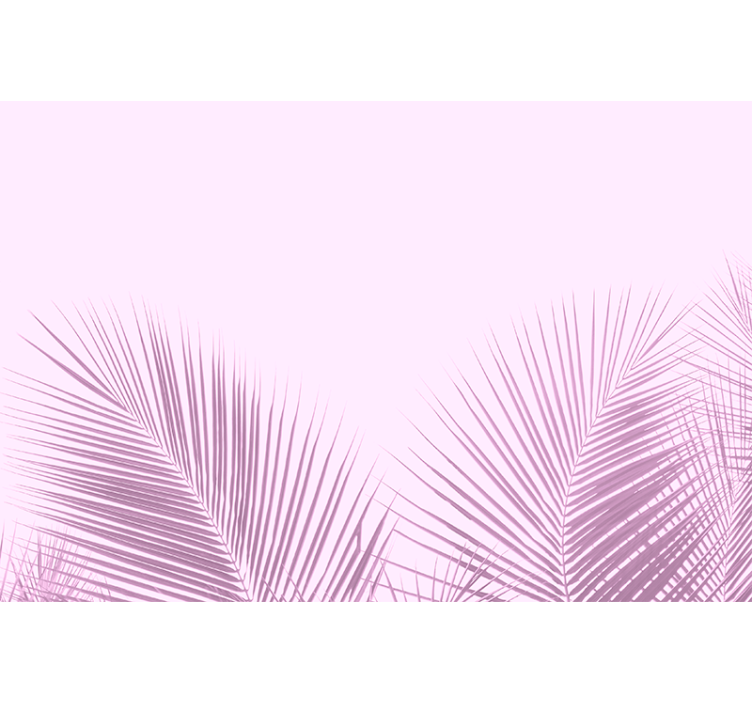 ροζ φύλλα φοίνικα στυλ kawaii πιο τυφλά - TenStickers