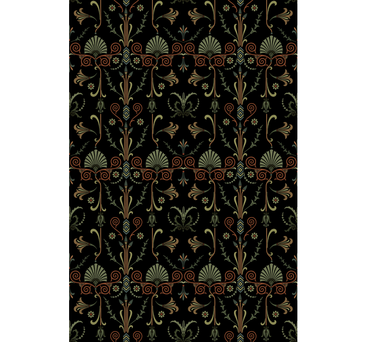 Pολό κουζίνας χαριτωμένα μοτίβα φυλλώματος - TenStickers