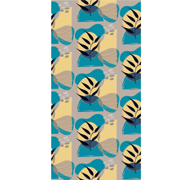 Ρολό στόρι με λουλούδια και φυτά τροπικά φύλλα - TenStickers