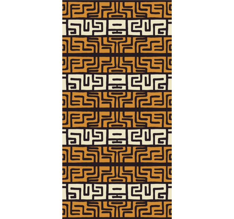 αφρικανικού στιλ αφηρημένο μοτίβο ρολά που ζωγραφική - TenStickers