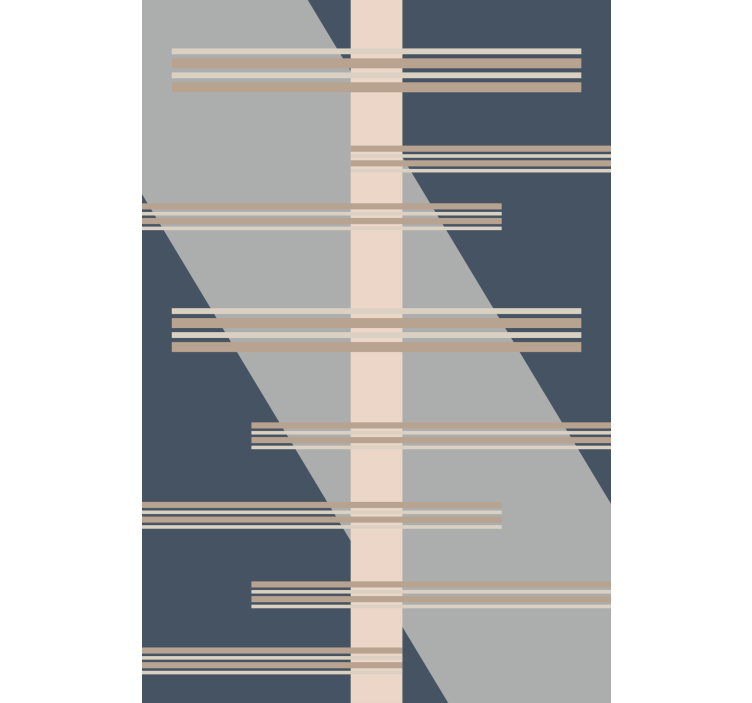 γκρι αφηρημένη μοντέρνα ρολά που στυλ του μέσου αιώνα - TenStickers