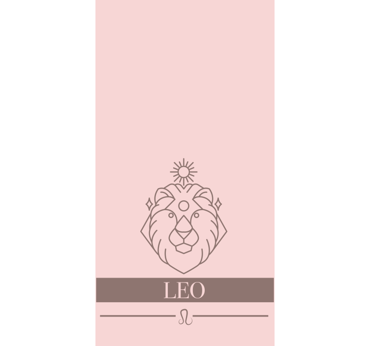 Πρωτότυπο ρολό κουρτίνας λιοντάρι ζωδιακό σύμβολο - TenStickers