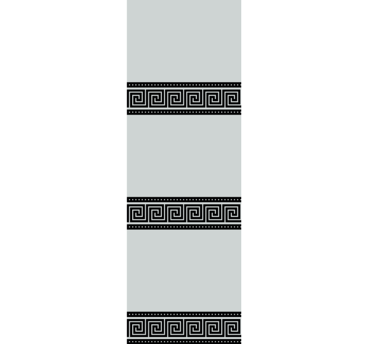 Kομψό ρολό στόρι γεωμετρικά μαύρα μοτίβα - TenStickers