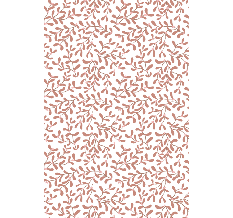 τερακότα μικρά φύλλα άνθη και φυτό τυφλό - TenStickers