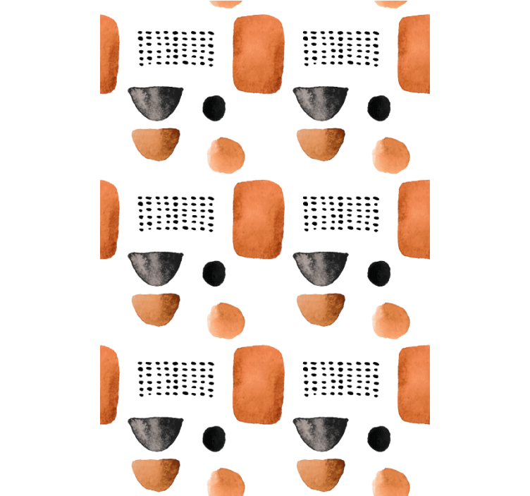 "boho" φυσικά χρώματα αφηρημένη ρολά που ζωγραφική - TenStickers