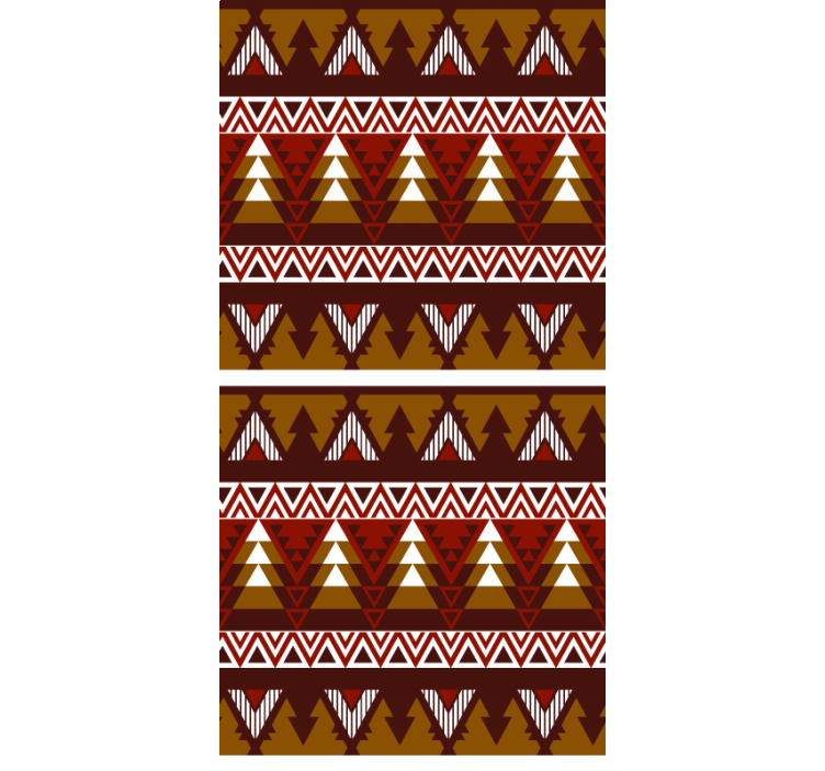 Tribal μοτίβα καφέ πρωτότυπο ρολό - TenStickers