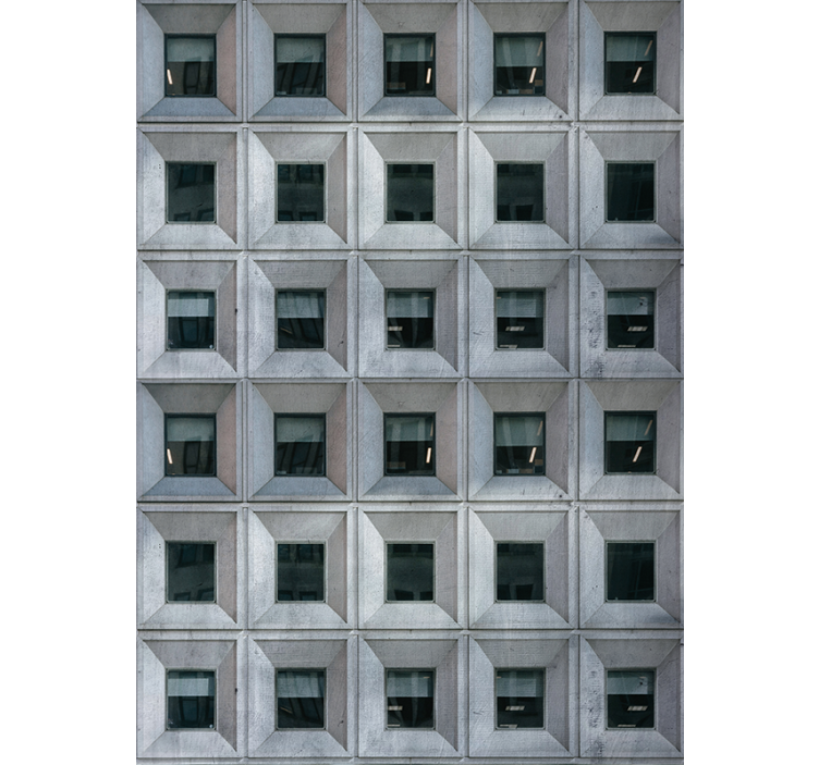 μπρουταλιστική αρχιτεκτονική γκρίζο τυφλό - TenStickers