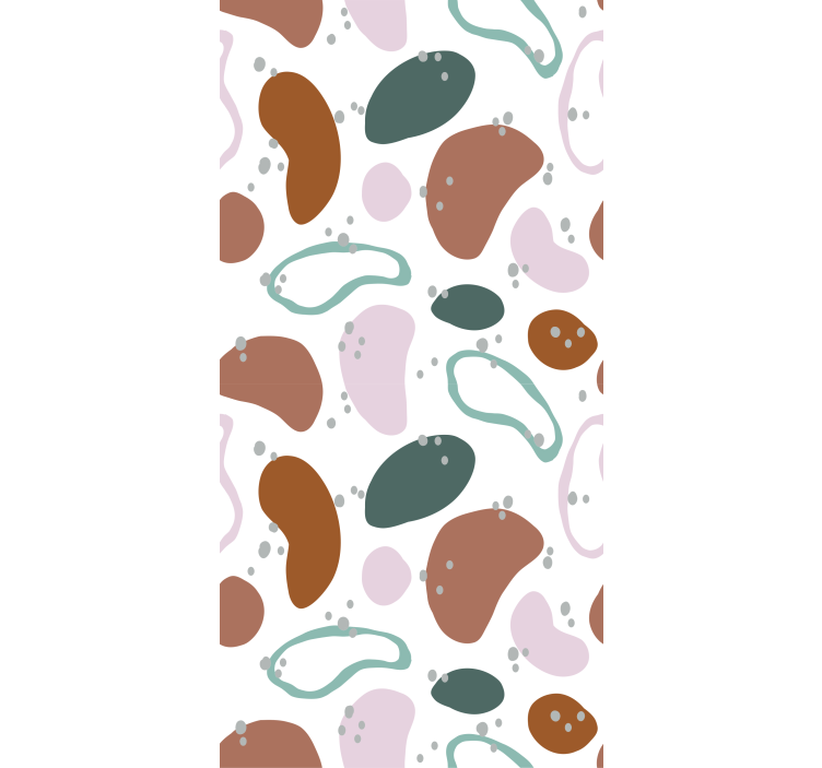 ακανόνιστο αφηρημένο σχήμα μοτίβο ρολό - TenStickers