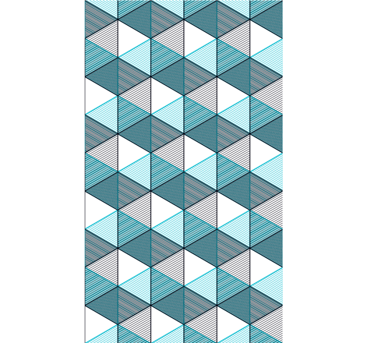 Geo cube ψευδαίσθηση υφές και μοτίβα ρολά που - TenStickers