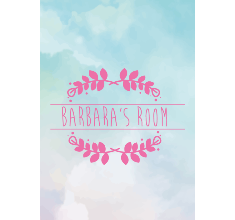 Pολό για παιδιά Το προσαρμοσμένο όνομα δωματίου - TenStickers