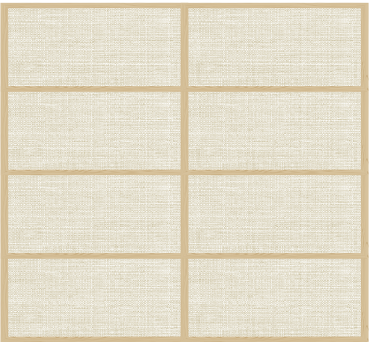 Pολό κουρτίνας με πατρόν και υφή Ιαπωνική δομή πάνελ - TenStickers