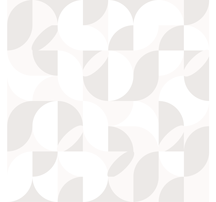 Pολό κουρτίνα για σαλόνι ρετρό λευκούς τόνους - TenStickers