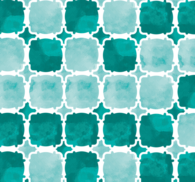 Pολό κουρτίνα για σαλόνι πλακάκια ακουαρέλας - TenStickers