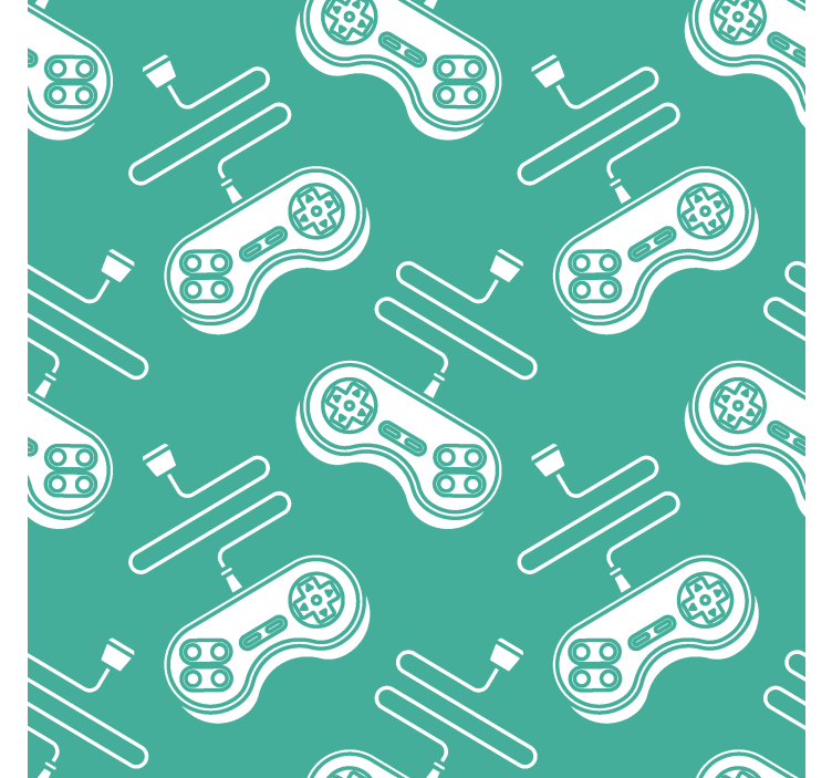 Ρετρό κουρτίνα φορητού υπολογιστή λευκό μοτίβο - TenStickers