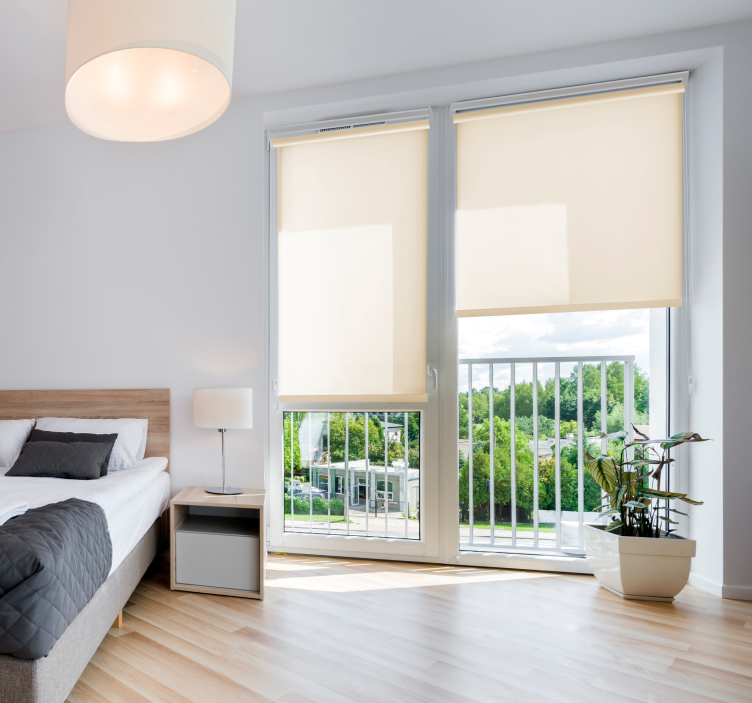 καμηλό χρώμα ημιδιαφανές κουρτίνα σαλονιού - TenStickers