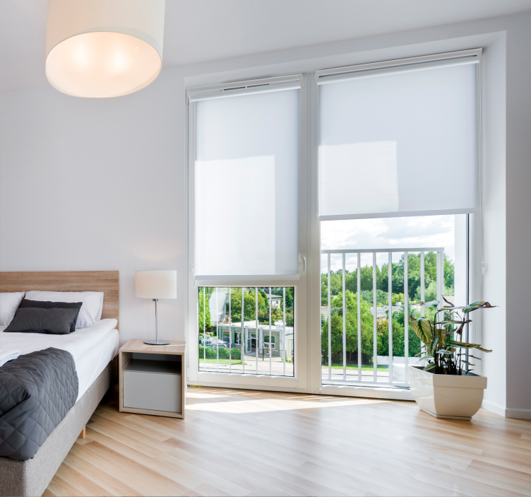 λευκό ημιδιαφανές τυφλό σαλονιού - TenStickers