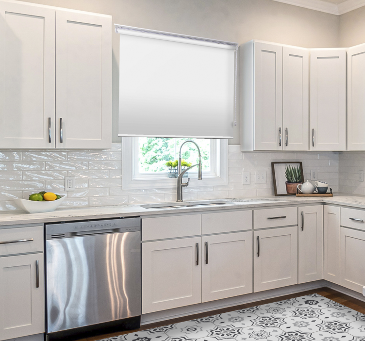 λευκό τυφλό σαλονιού συσκότισης - TenStickers