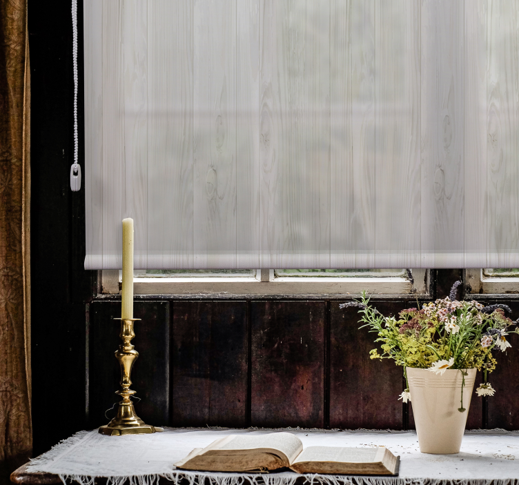 γκρι ξύλινο ρουστίκ ρολό - TenStickers