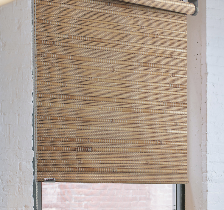 ριγέ ανοιχτό καφέ σανίδες ρουστίκ τυφλό - TenStickers