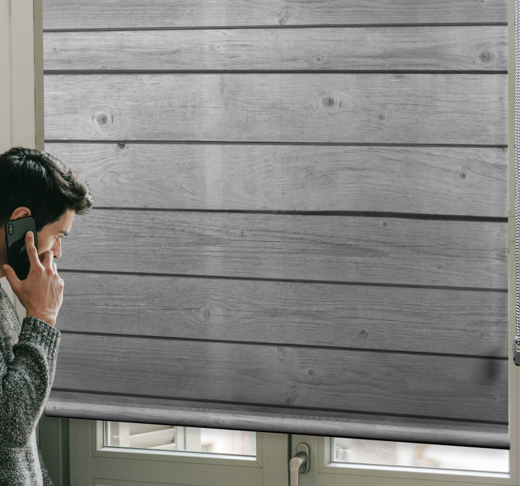 ξύλινο σκούρο γκρι ρουστίκ τυφλό - TenStickers