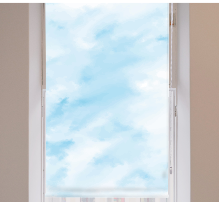 αφηρημένο μπλε σύννεφο master υπνοδωμάτιο τυφλό - TenStickers