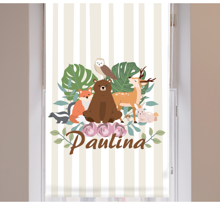 Pολό στόρι με ζώα συλλογή δασικών ζώων - TenStickers