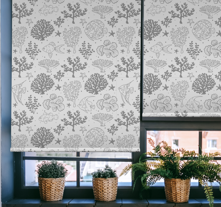 Pολό στόρι με ζώα πρότυπα ζωής στον ωκεανό - TenStickers