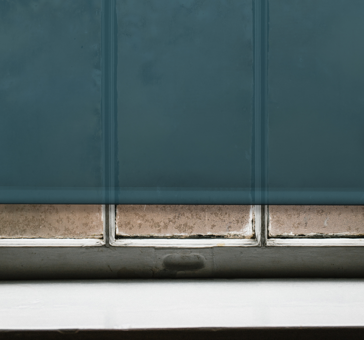 blackout ρολό τυφλό βαθύ γαλαζοπράσινο καμβά - TenStickers