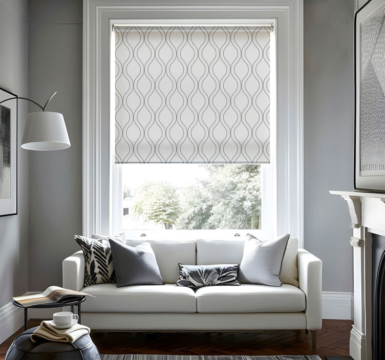 Kομψό ρολό στόρι καμπύλες γραμμές - TenStickers