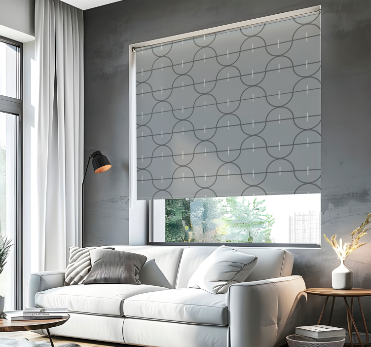 Kομψό ρολό στόρι ακανόνιστο ριγέ μοτίβο - TenStickers