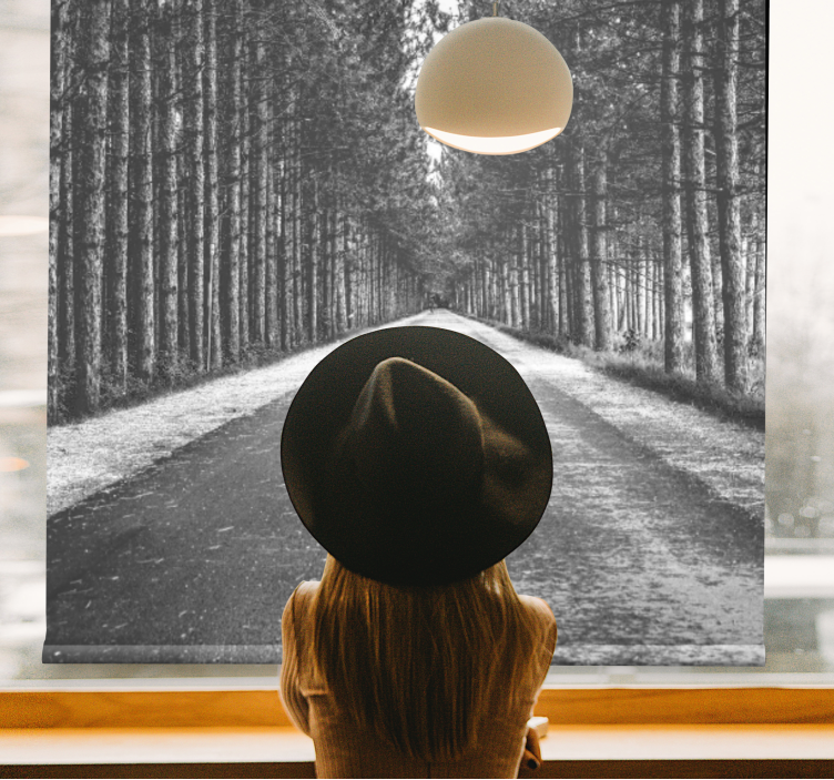 Pολό στόρι γαλήνιο δασικό μονοπάτι - TenStickers