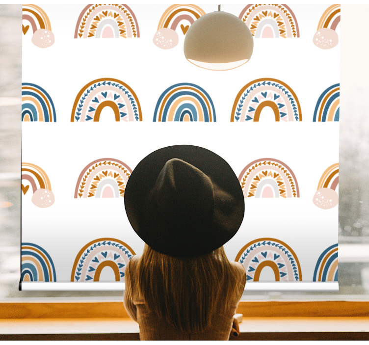 Pολό για παιδιά σκανδιναβικά μοτίβα ουράνιου τόξου - TenStickers