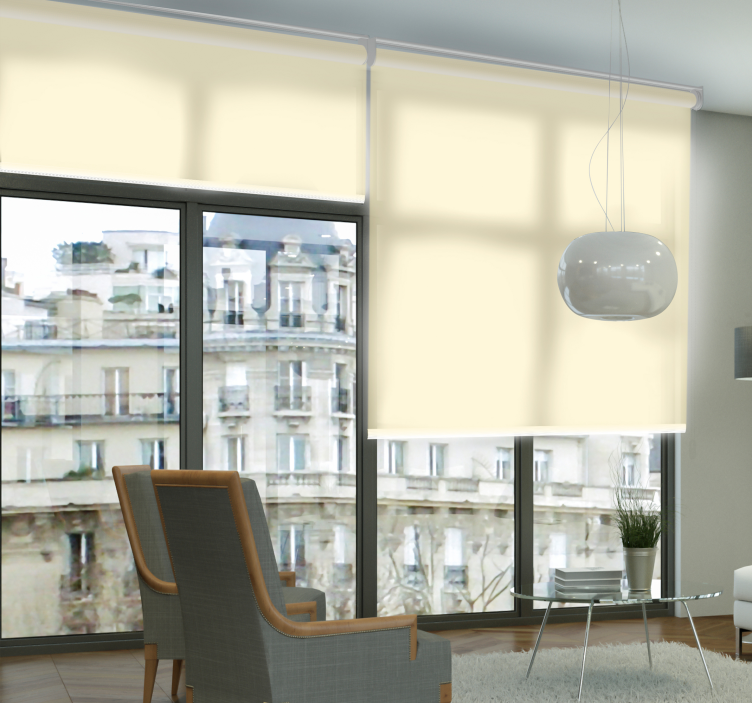 καμηλό χρώμα ημιδιαφανές κουρτίνα σαλονιού - TenStickers