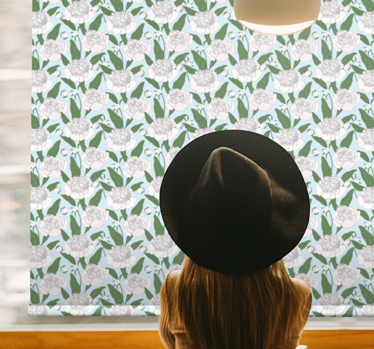 κινούμενα σχέδια λουλούδια και φυτά ρολά που - TenStickers