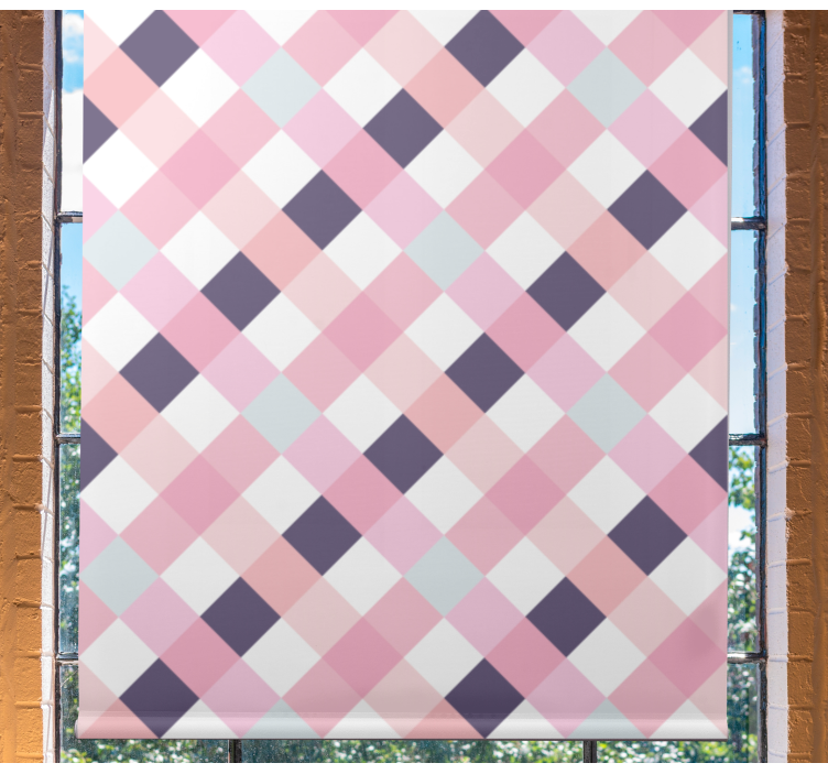 Pολό στόρι μοντέρνο αρμονία μοτίβο διαμαντιών - TenStickers