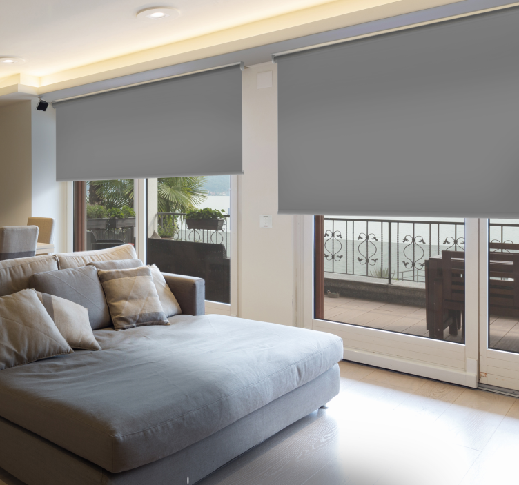 σκούρο γκρι τυφλό κρεβατοκάμαρας συσκότισης - TenStickers