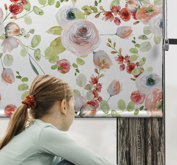 κλασσικά τυφλά κλαδιά λουλουδιών - TenStickers