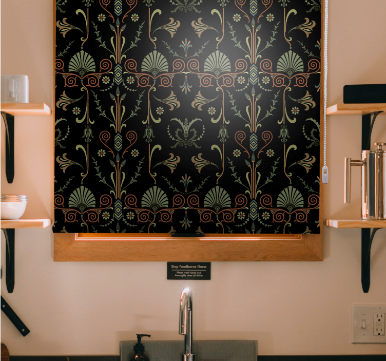 Pολό κουζίνας χαριτωμένα μοτίβα φυλλώματος - TenStickers