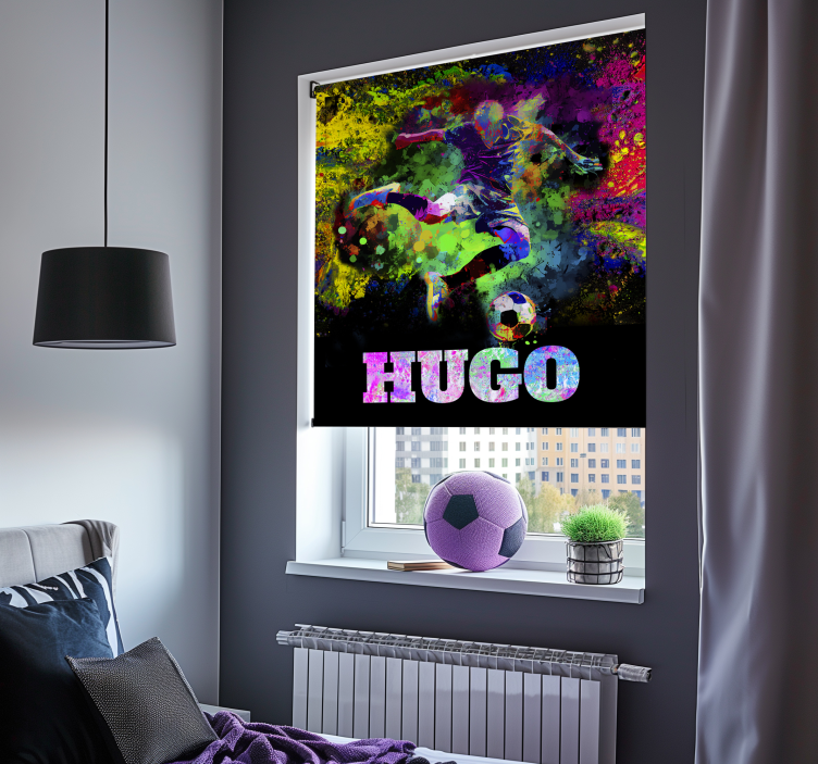 Pολό στόρι με θέμα ποδόσφαιρο πολύχρωμο σχέδιο - TenStickers